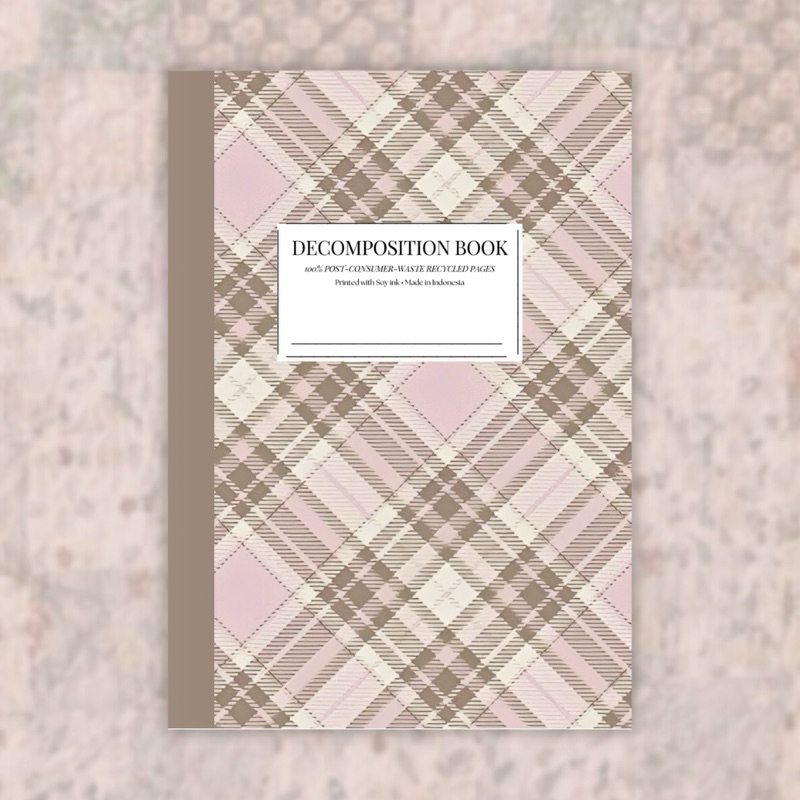 

La Lavishly | Coquette Plaid Decomposition Book