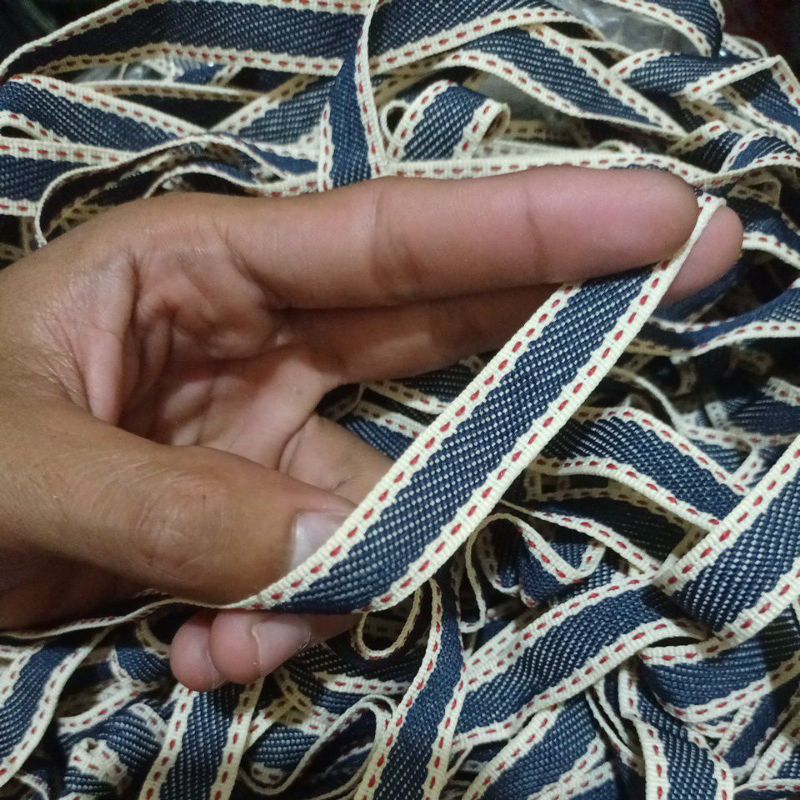 

pita denim salvedge lebar 1,5 cm