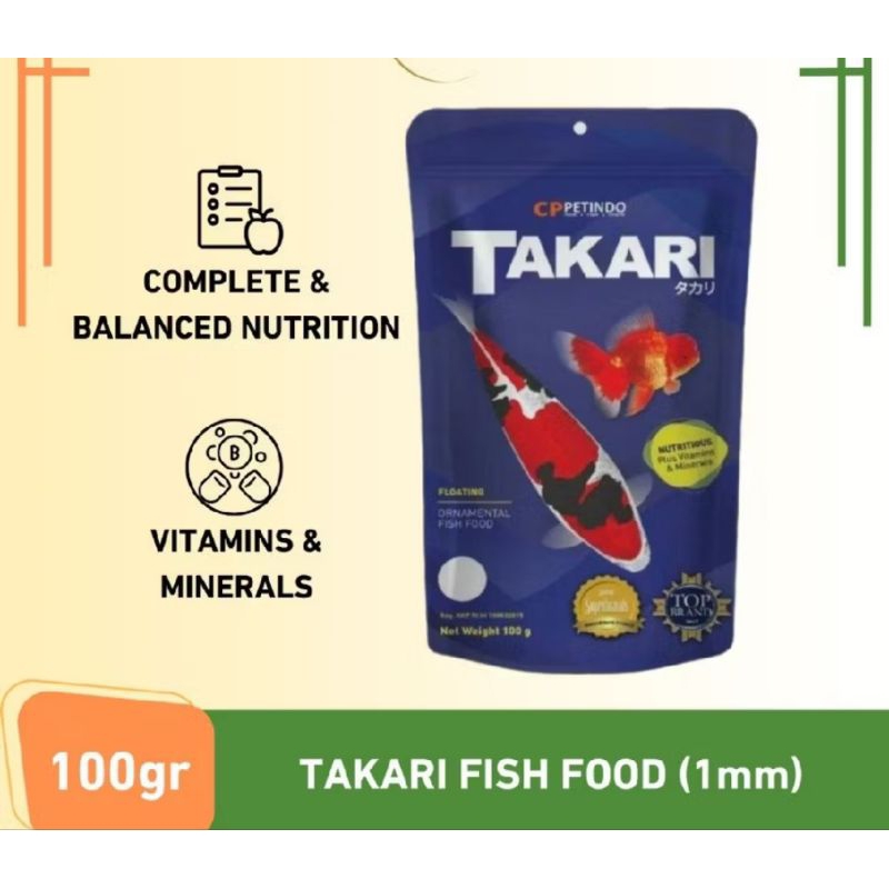 pelet TAKARI pakan ikan hias koi, koki,molly dll