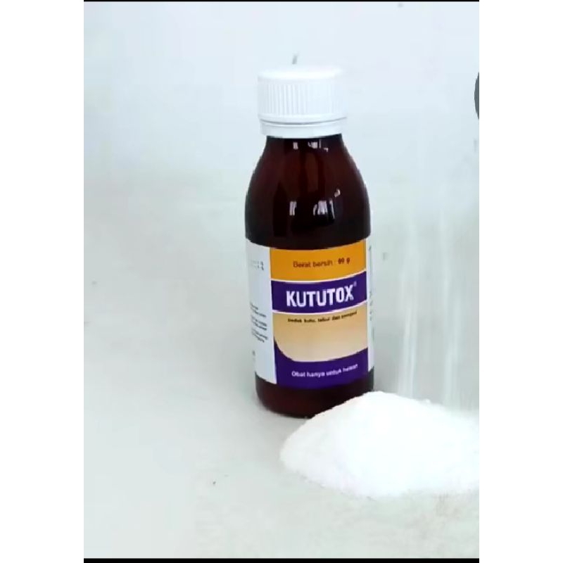 Kututox Obat Kutu Gurem Semprot/Tabur Obat Hewan Ternak Kucing Anjing Sapi Kambing Ayam