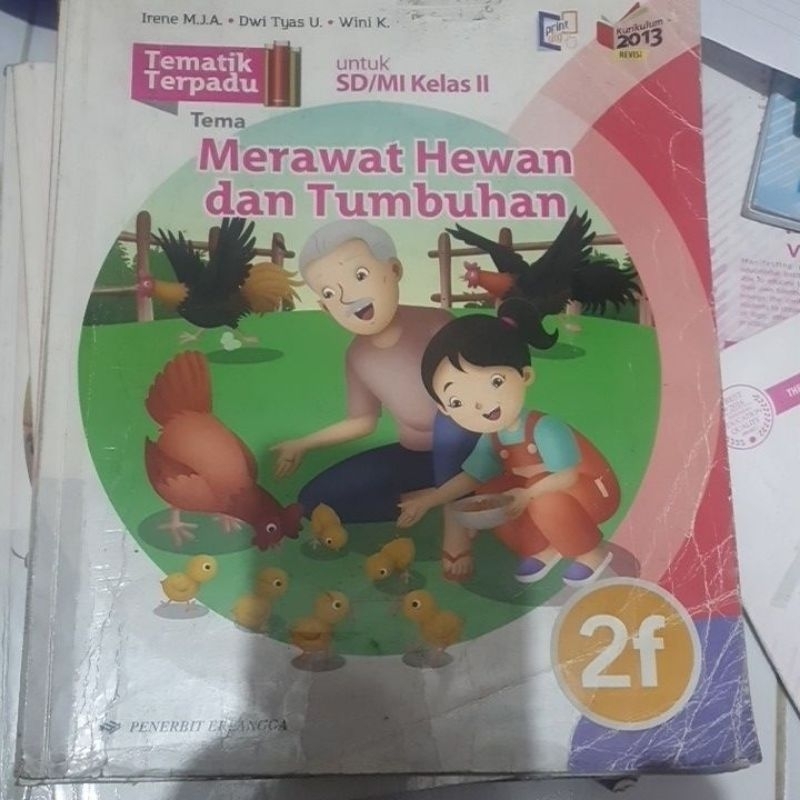 Buku Tematik Terpadu untuk SD Kelas 2 tema 2f