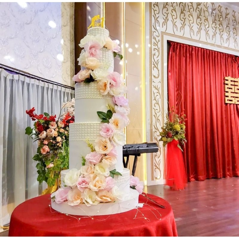 Wedding Cake Dummy / Kue Palsu 5 Tingkat (Sewa Harian)