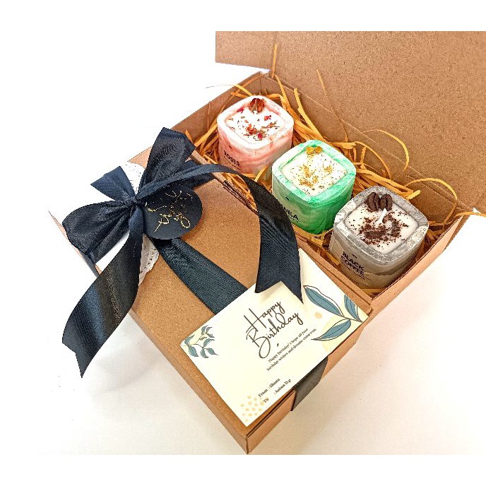 Super Hampers 3 Candle  Lilin Aromaterapi  Scented Candle  Concrete Candle