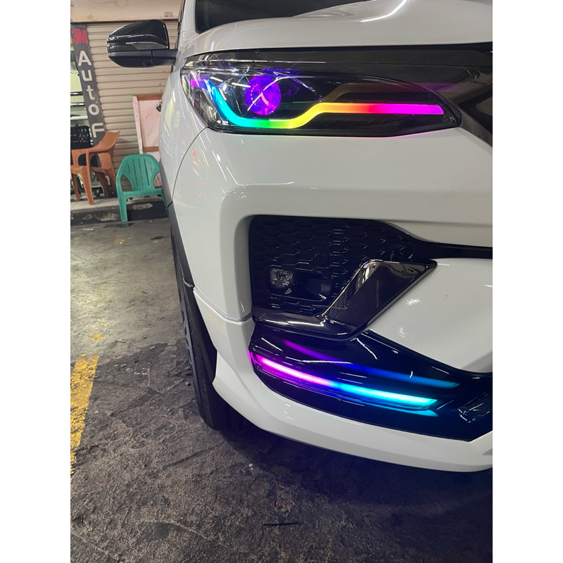 lampu fortuner GR custom rgb headlamp custom toyota fortuner Gr