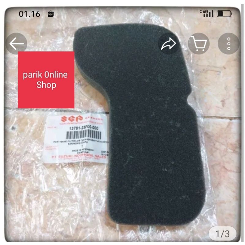 Busa Filter Saringan Udara Suzuki Shogun 110 R New