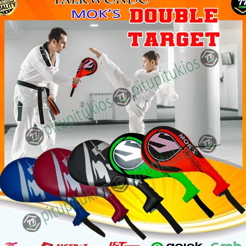 SALE  Double Kick Kicking Foot Target Pad Kickpad Alat Alas Latihan Sasaran Tendang Tendangan Pukula