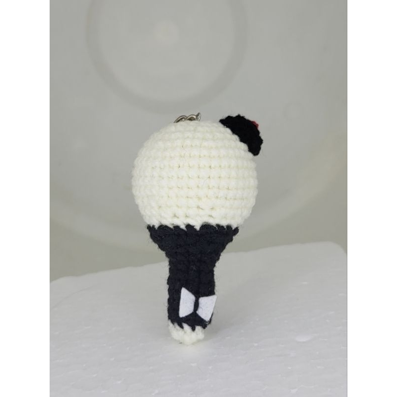 Crochet Keychain Army Bomb BTS/ Amigurumi gantungan kunci Army bomb