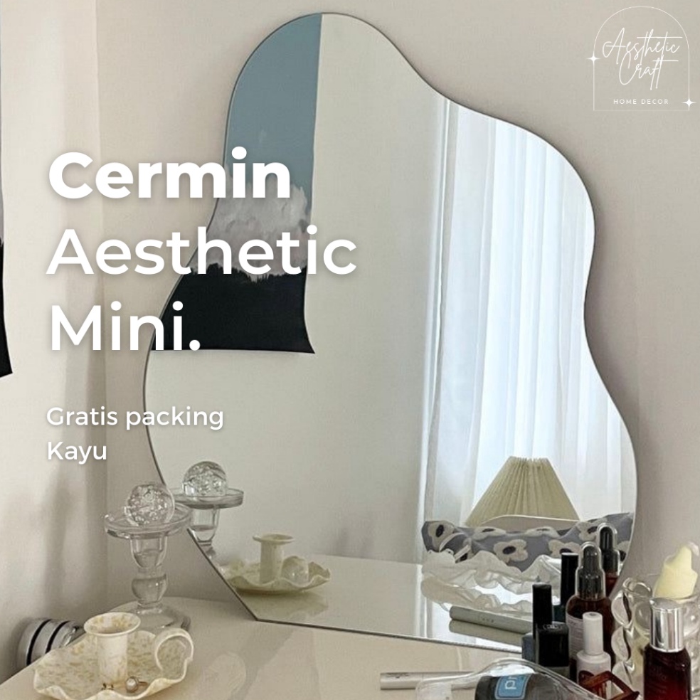 Supreme   COD  Cermin Kaca Mini Dekorasi Dinding Aesthetic
