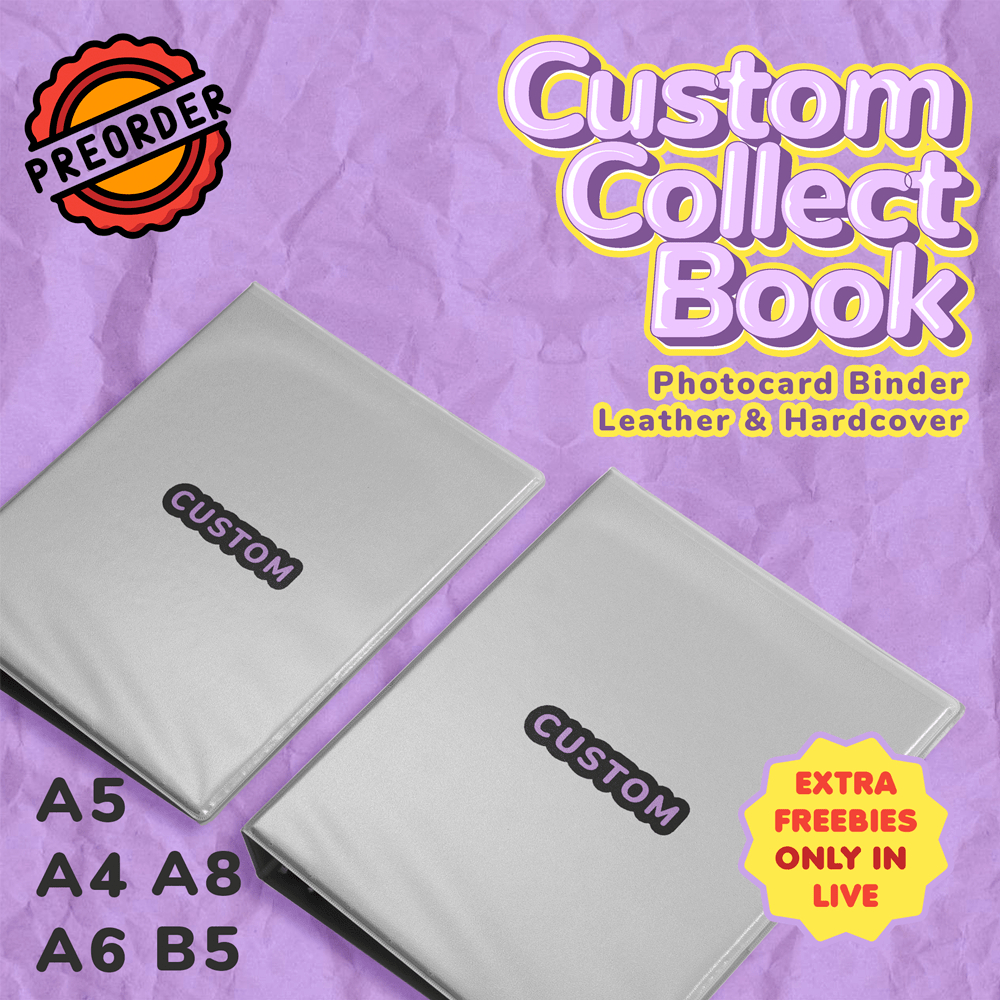 BINDER CUSTOM KPOP A4 A5 A6 A8 HARDCOVER / LEATHER