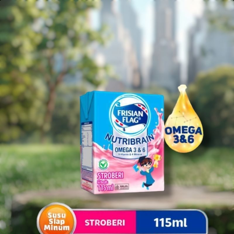 

uht frisian flag nutribrain omega 115ml strawberry