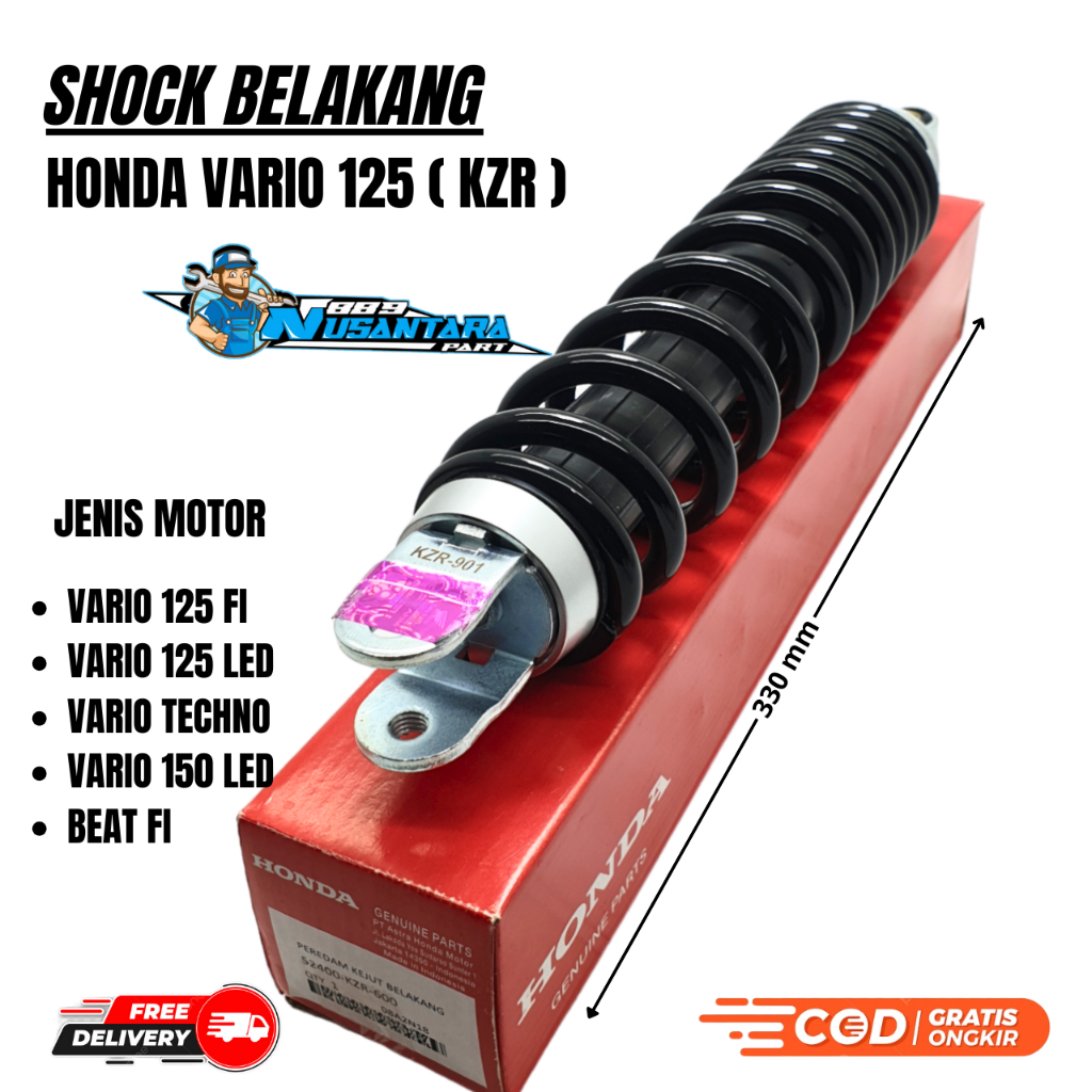 SHOCK BELAKANG VARIO 125 OLD / CBS / VARIO 125 TECHNO / SHOCK BREAKER BELAKANG VARIO 125 KZR