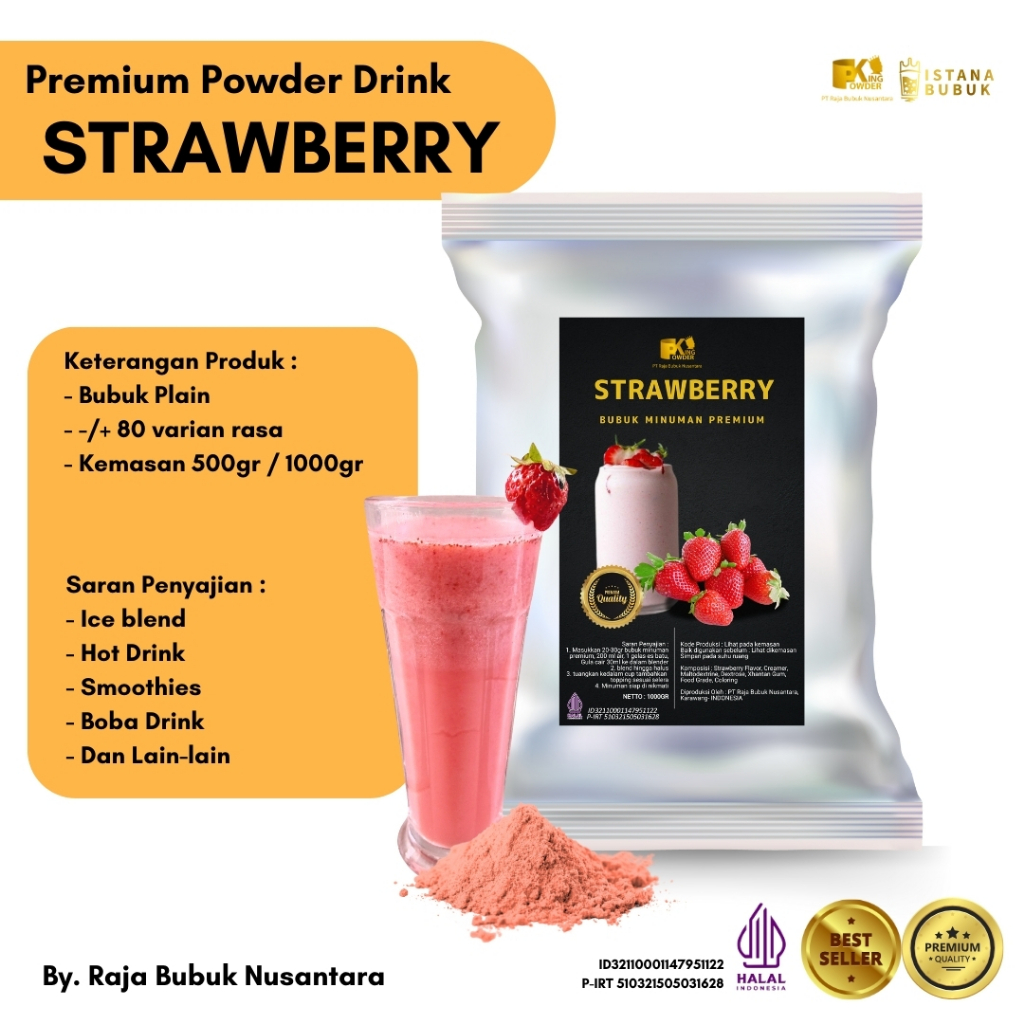 

Bubuk Minuman Premium Rasa Strawberry