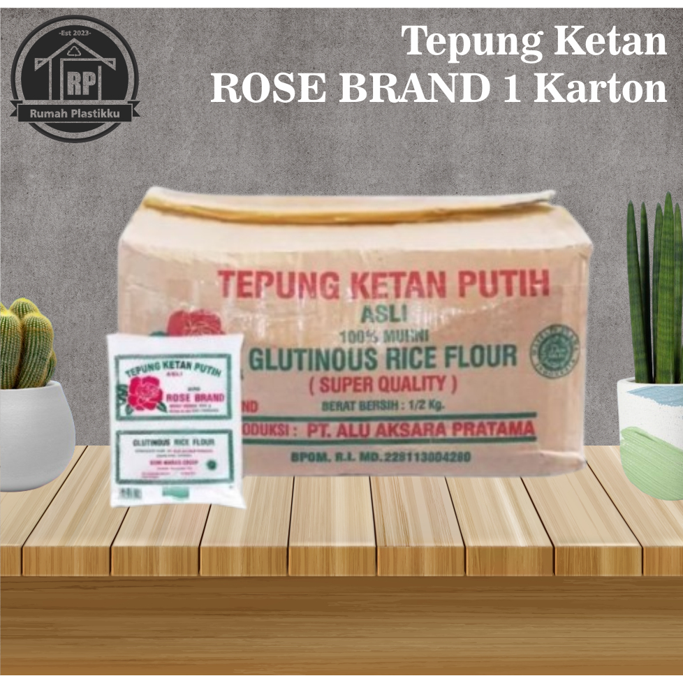 

Tepung Ketan RoseBrand / Kemasan 1 Karton / Berat 10 kg