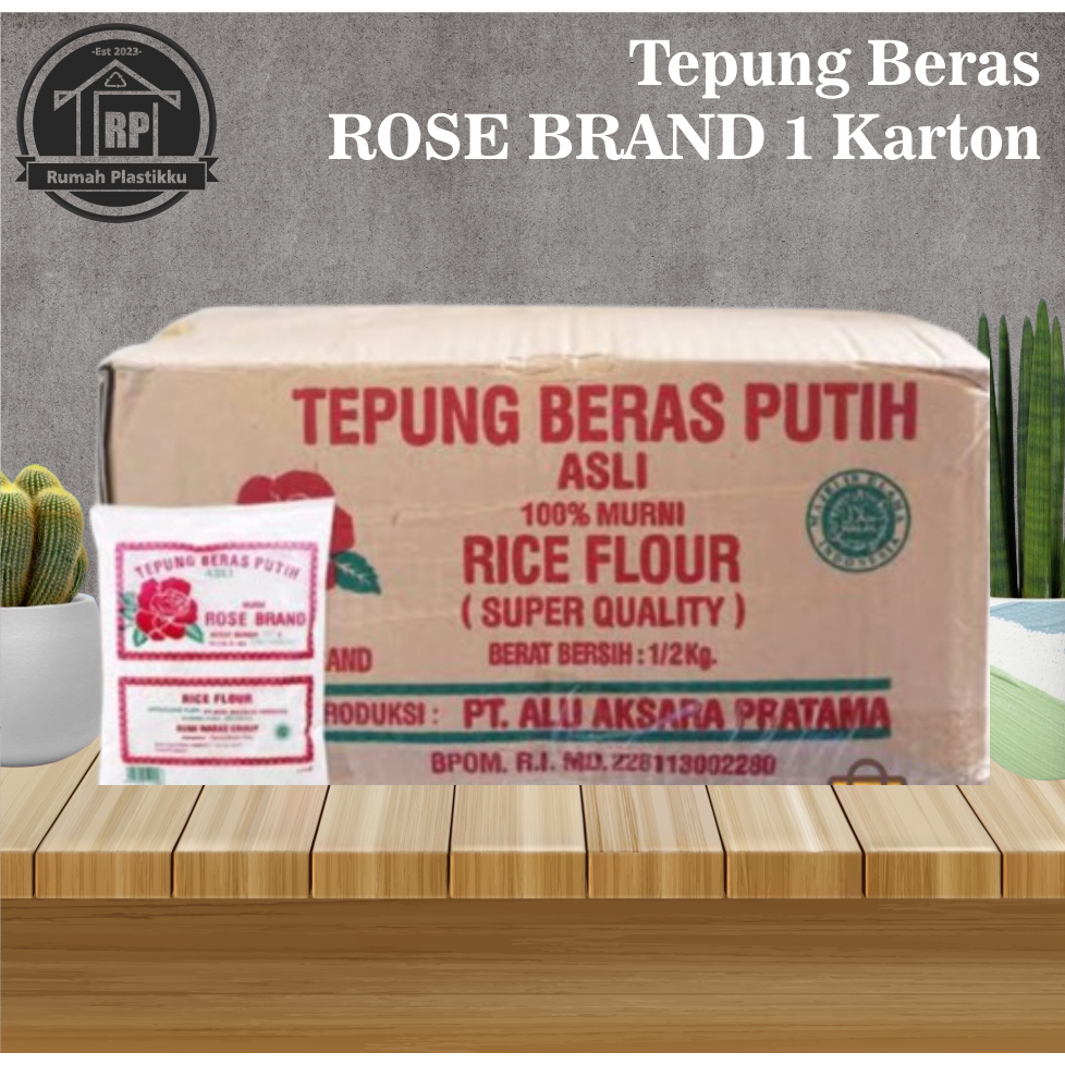 

Tepung Beras RoseBrand / kemasan 1 Karton 10kg