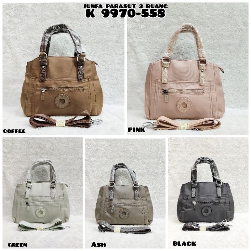 TEEBARU  TAS SELEMPANG JUNFA MODE 3 RUANG K9970-558 BAHAN PARASUT