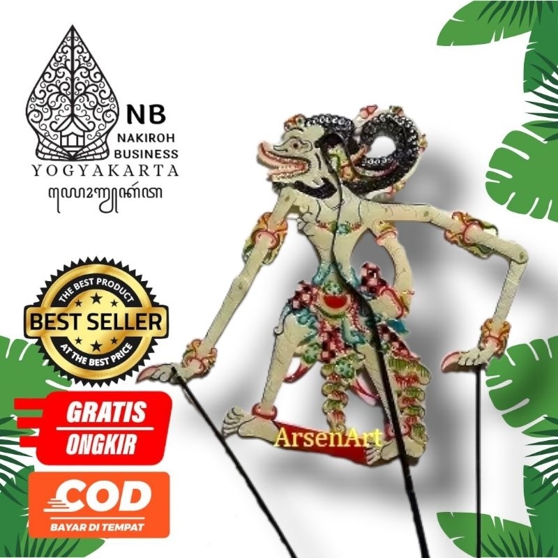 NAKIROHBUSINESS Hanoman Wayang Purwa Wayang Kulit Asli Ukuran Besar
