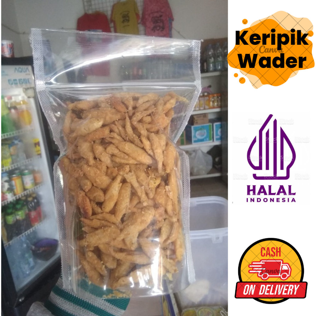 

keripik ikan wader crispy ukuran 250 gram enak gurih