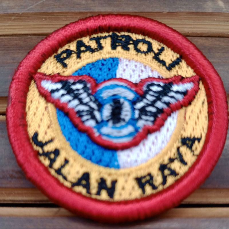 pin PATROLI JALAN RAYA BORDIR komputer TIMBUL /wing PJR