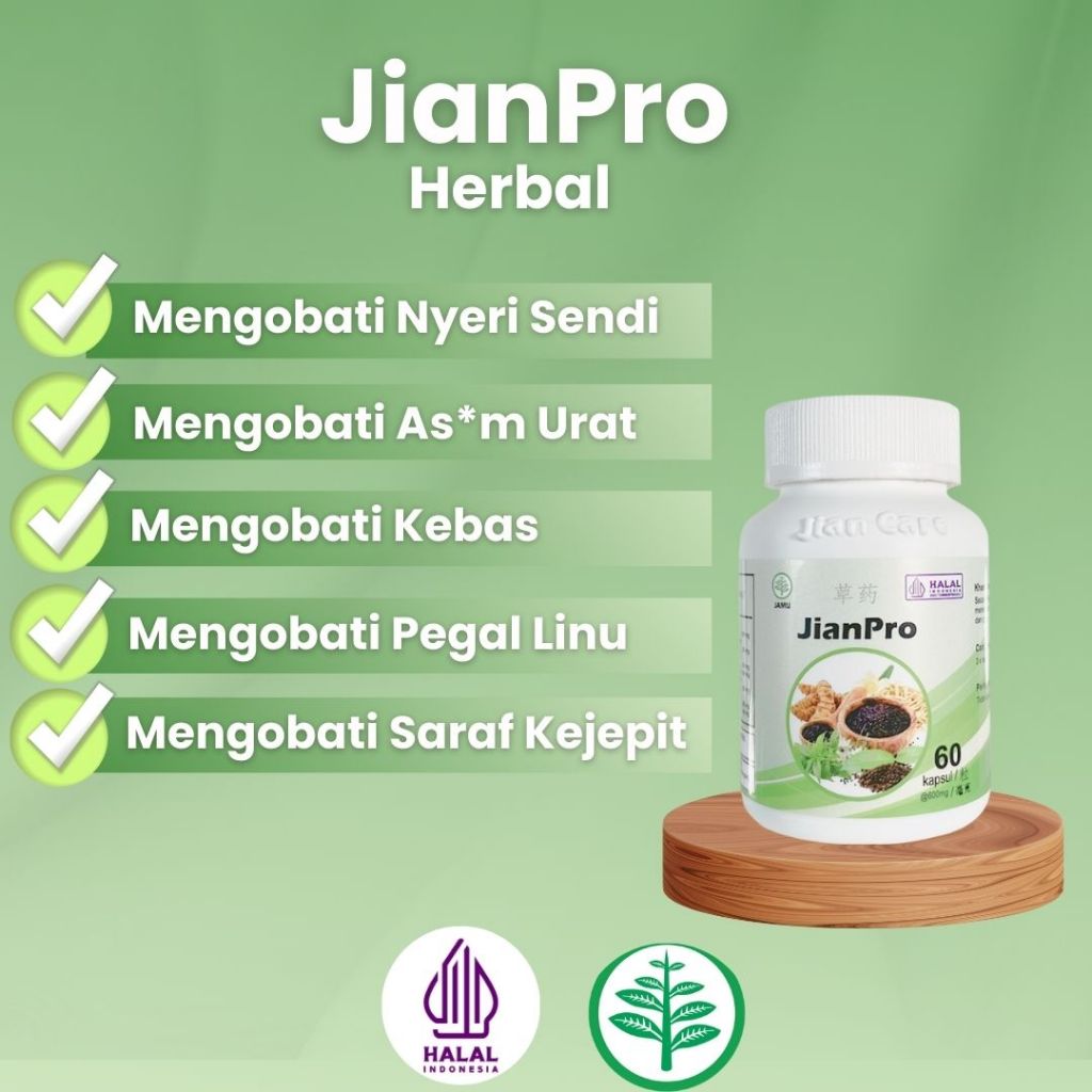 JianPro Original - Asam Urat - Kebas & Kesemutan - Pegal Linu - Encok - Rematik