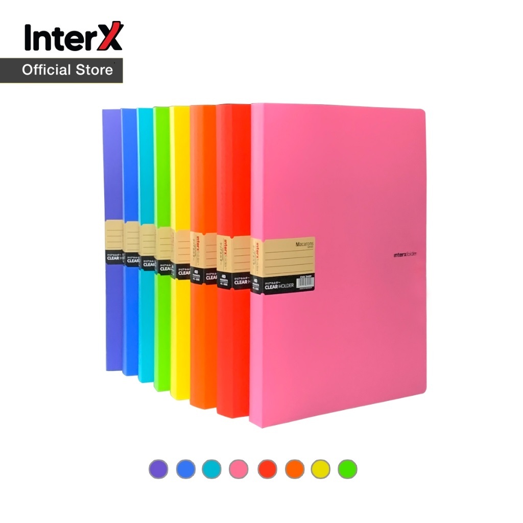 

Clear Holder F4 / Display Book isi 40 InterX Macarons series