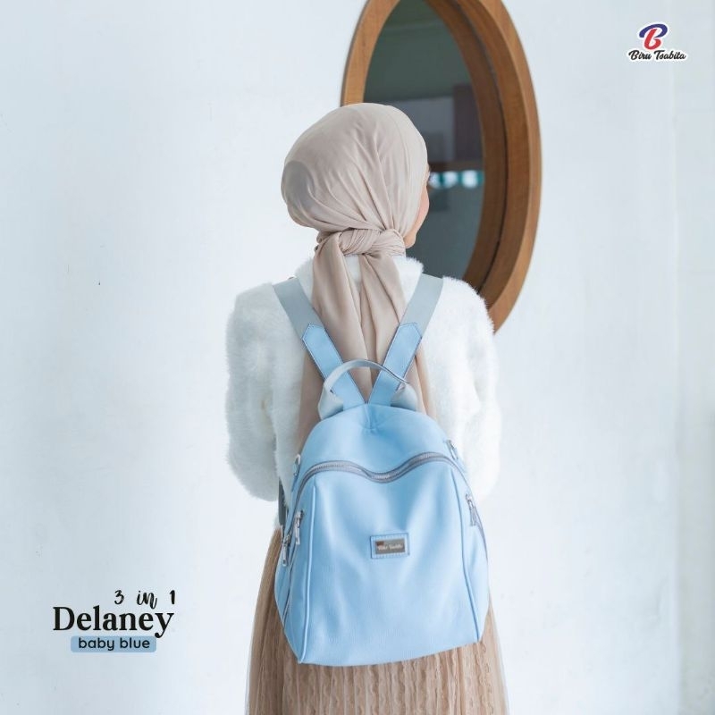(CASHBACK) Biru Tsabita Delaney Bag 3in1 Bag Tas Ransel Mini Wanita Tas Selempang
