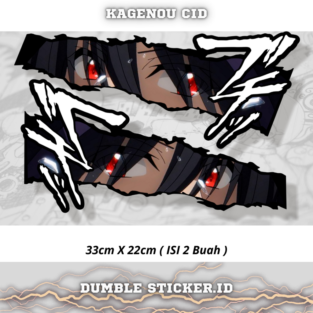 Sticker Stripping All Type Motor Print Cutting Stiker Mata Anime Kagenou Cid