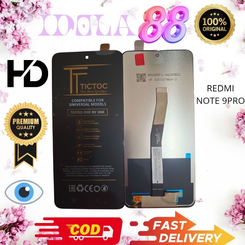 LCD FULLSET XIAOMI REDMI NOTE 9PRO / NOTE 9S ORIGINAL TOUCHSCREEN LCD
