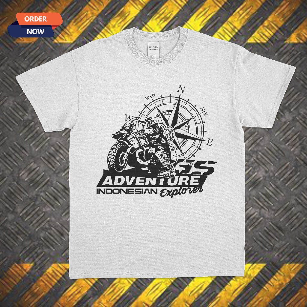 KAOS BMW GS ADVENTURE INDONESIA  OTOMOTIF TOURING BAJU RIDING PREMIUM COTTON COD TERBARU