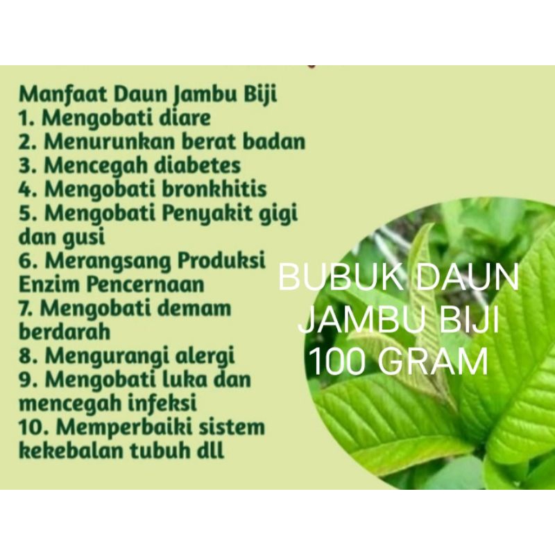 

BUBUK DAUN JAMBU BIJI 100 GRAM