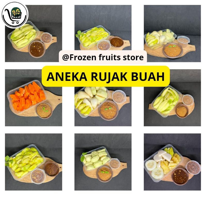 Rujak buah, rujak buah segar 500 gram, rujak buah manis, rujak buah bangkok