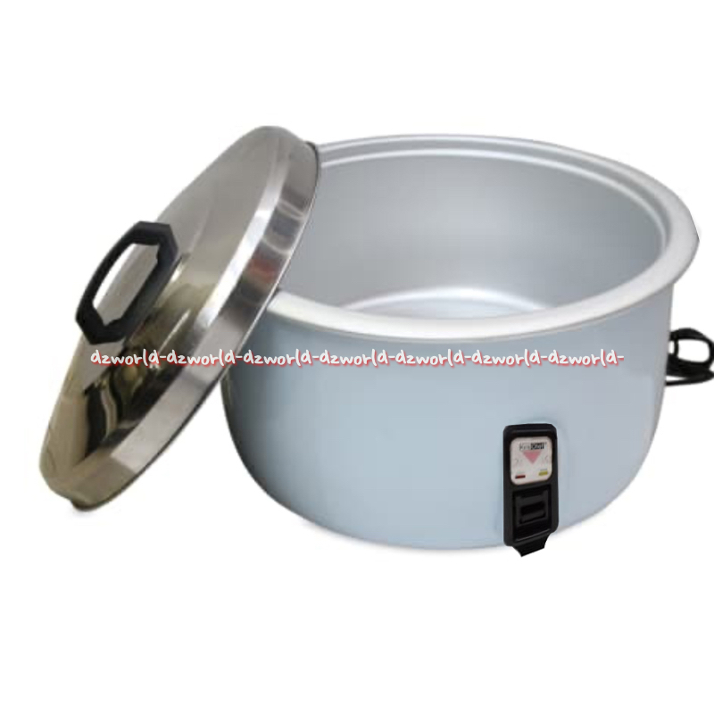 Krischef 21L Rice Cooker Comercial Putih Stainless Steel Body Alat Pemasak Penanak Nasi Ukuran Besar