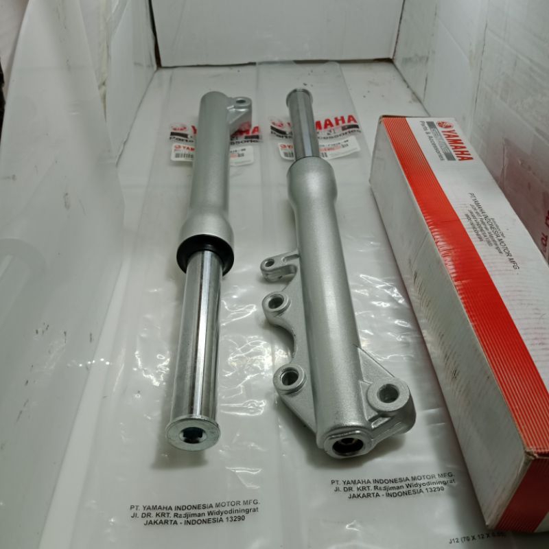 As shock depan tabung 5TP Jupiter z burhan Jupiter z burhan silver komplit