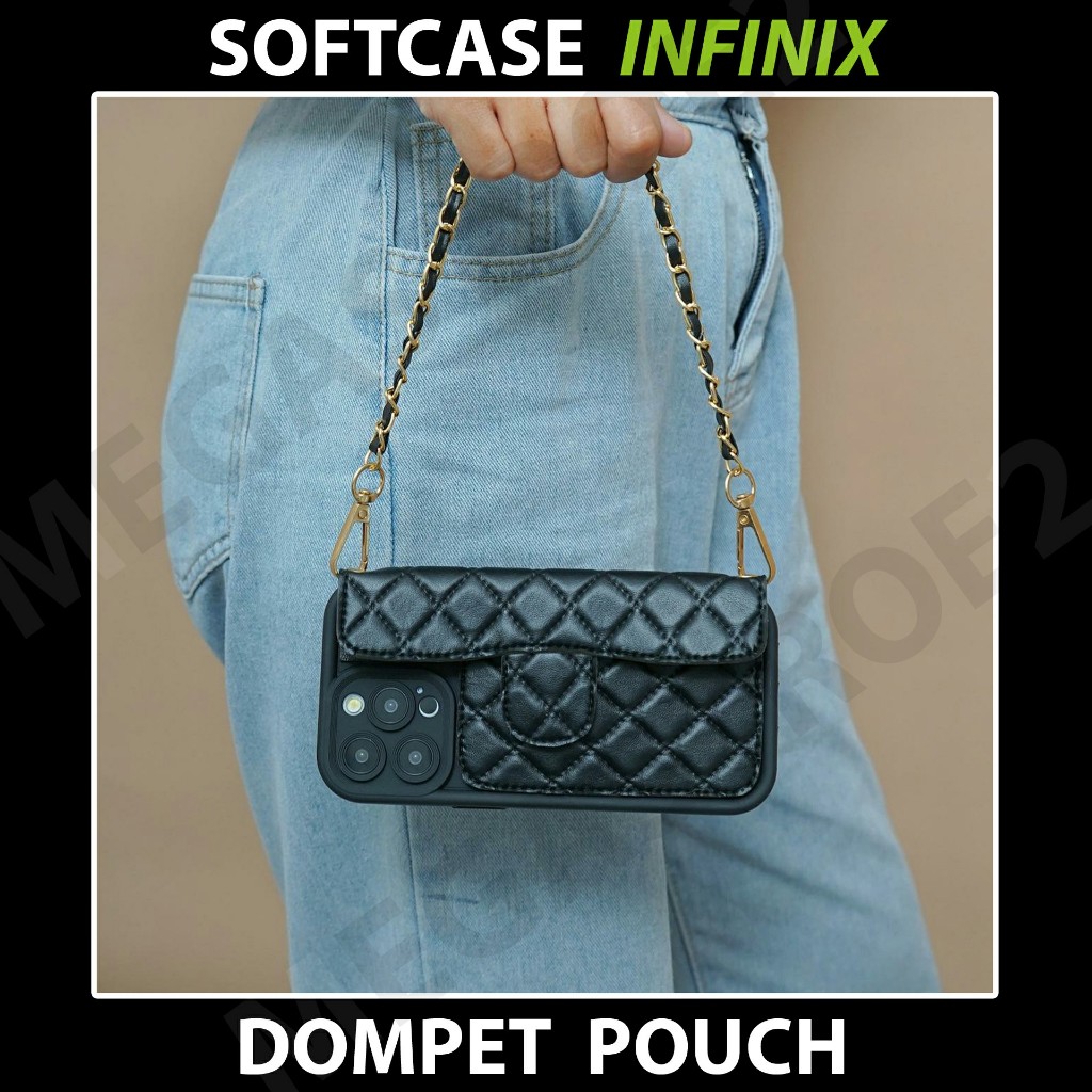 Soft Case Dompet Pouch Tali Rante Case INFINIX Note 40 Hot 40 Note 30 Hot 30 Smart 8 Smart 7 Smart 6