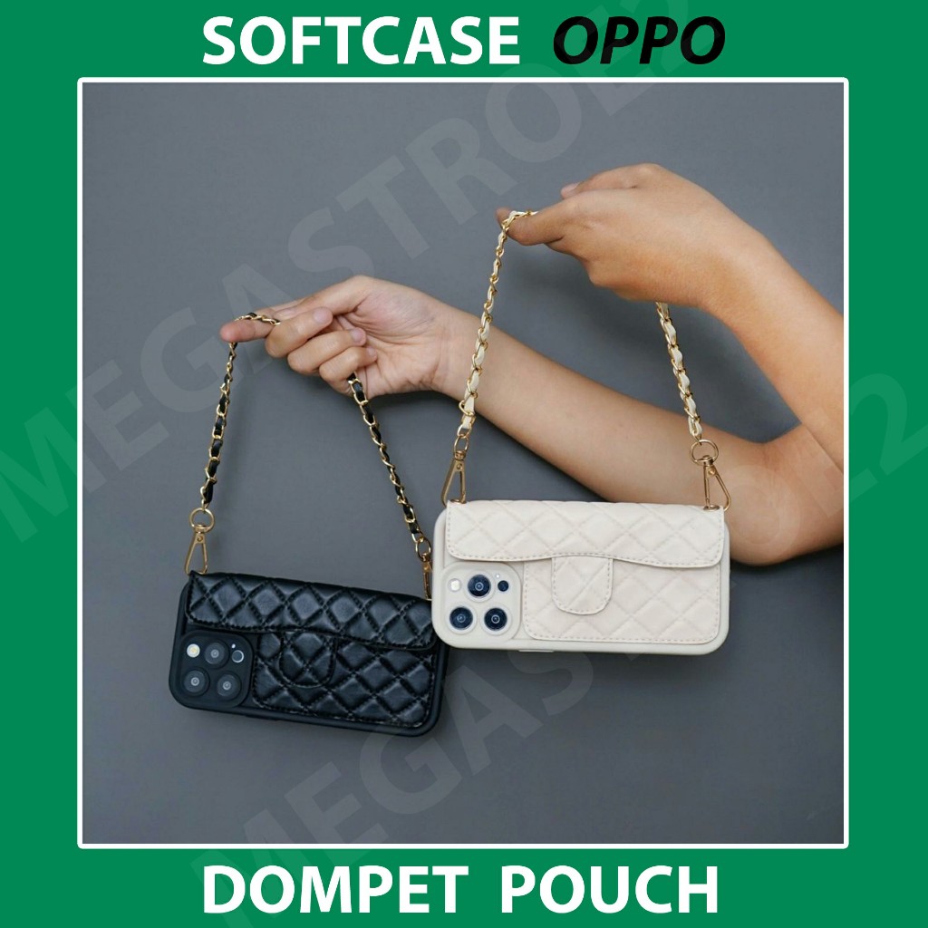 Soft Case Dompet Pouch Tali Rante Case OPPO A60 A38 A18 A58 4g A17 A16 A54s A54 A15 A15s A53 A92 A5 