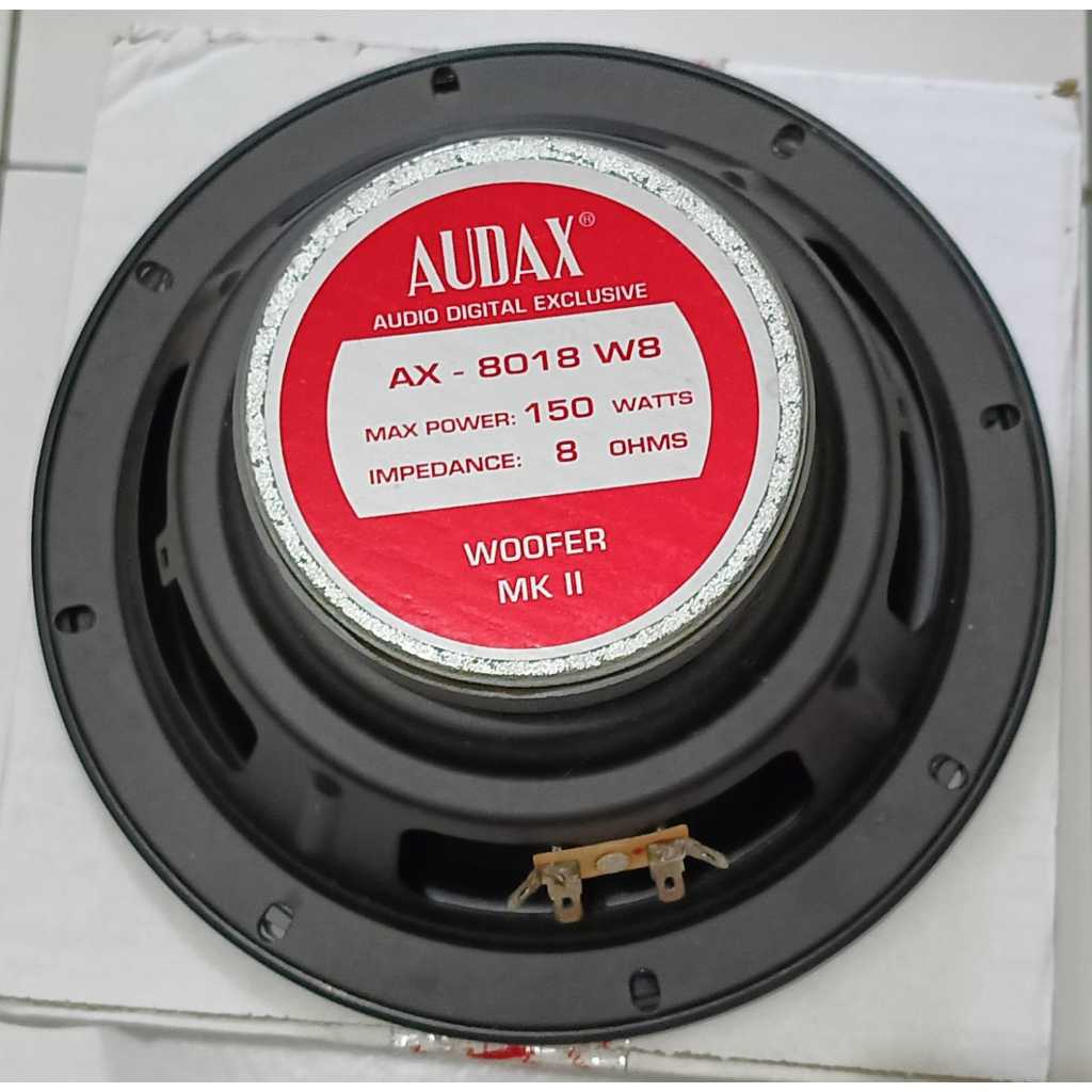 speaker audax 8" woofer AX 8018 w8 woofer