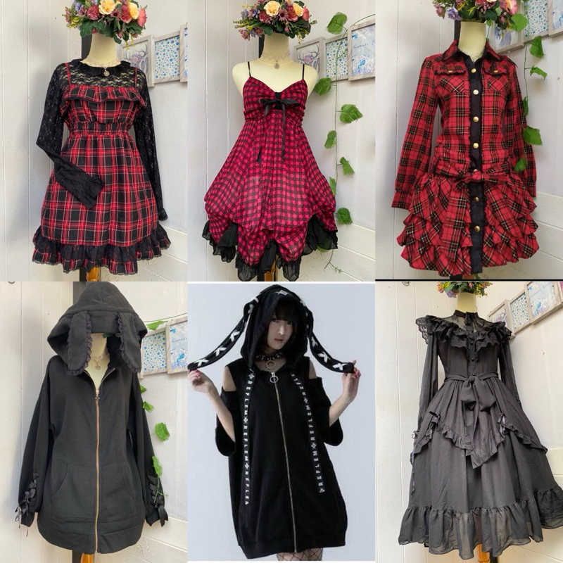 gothic lolita , punk , vkei , grunge , y2k , acubi etc