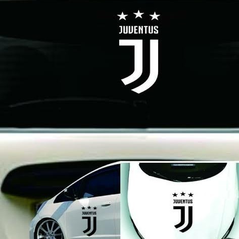 sindeh graphica cutting sticker mobil klub bola Juventus bintang stiker pintu mobil stiker kap mesin