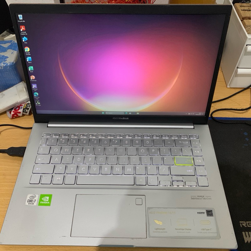 Asus Vivobook 14 K413FQ I7 Gen 10 Dual VGA 8/512