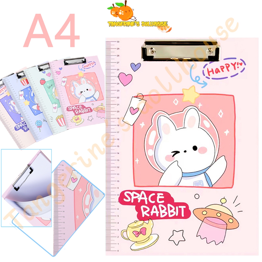 

Folder papan klip A4 pola lucu perlengkapan alat tulis siswa papan ujian PVC