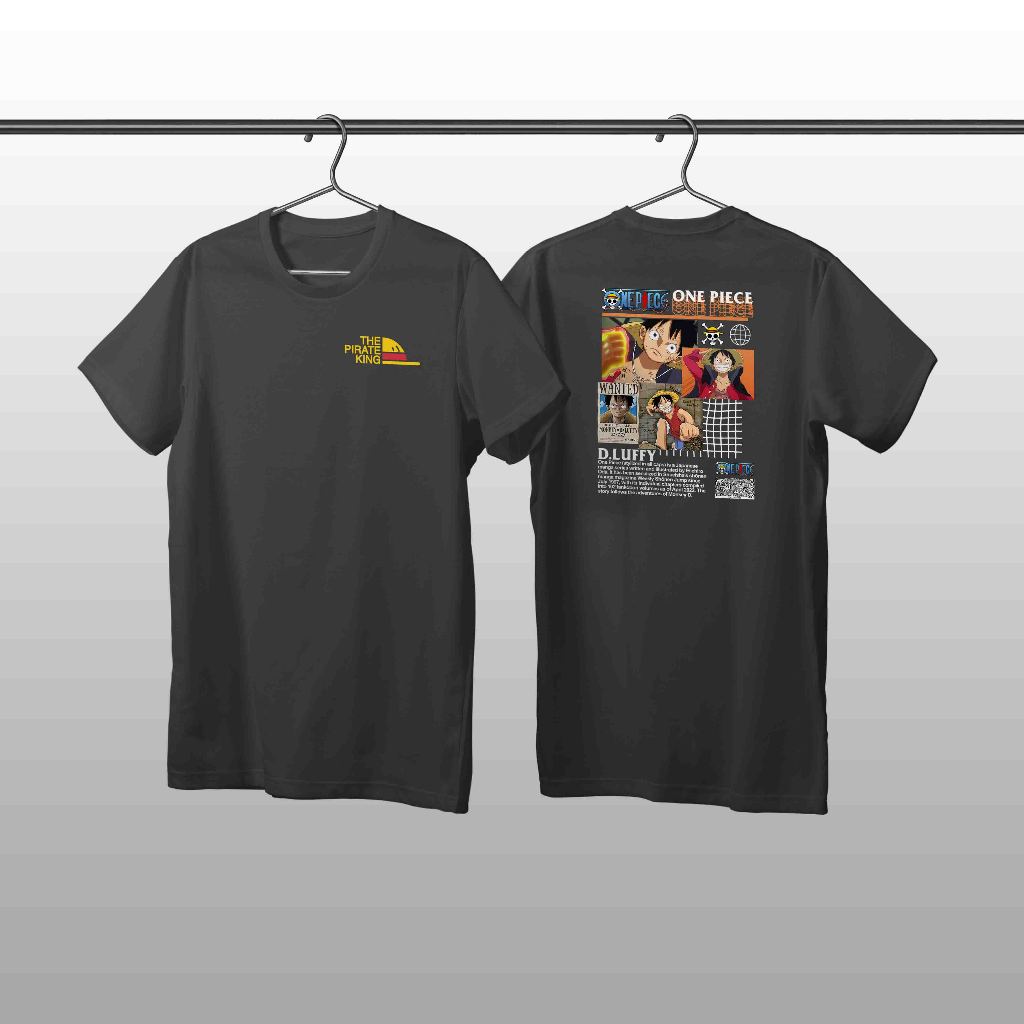 KAOS ONE PIECE X LUFFY / BAJU ANIME ONE PIECE / KAOS ANIME ONE PIECE TERBARU / TSHIRT AESTHETIC ANIM