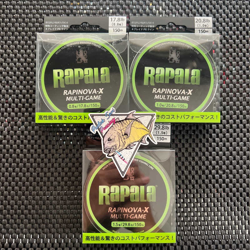 PE RAPALA RAPINOVA-X MULTI-GAME 150 METER