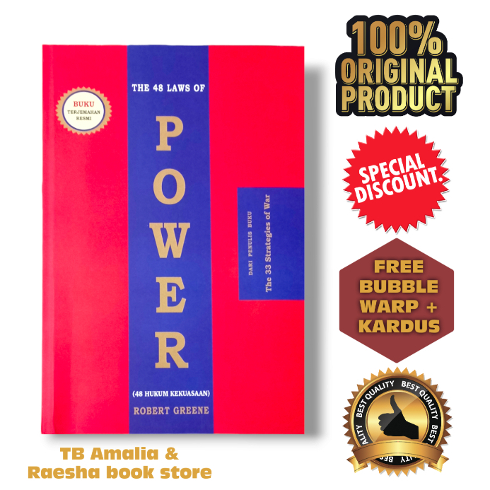 Buku The 48 Law Of Power - 48 Hukum Kekuasaan - Robert Greene - Original Terjemahan Lengkap Indonesi