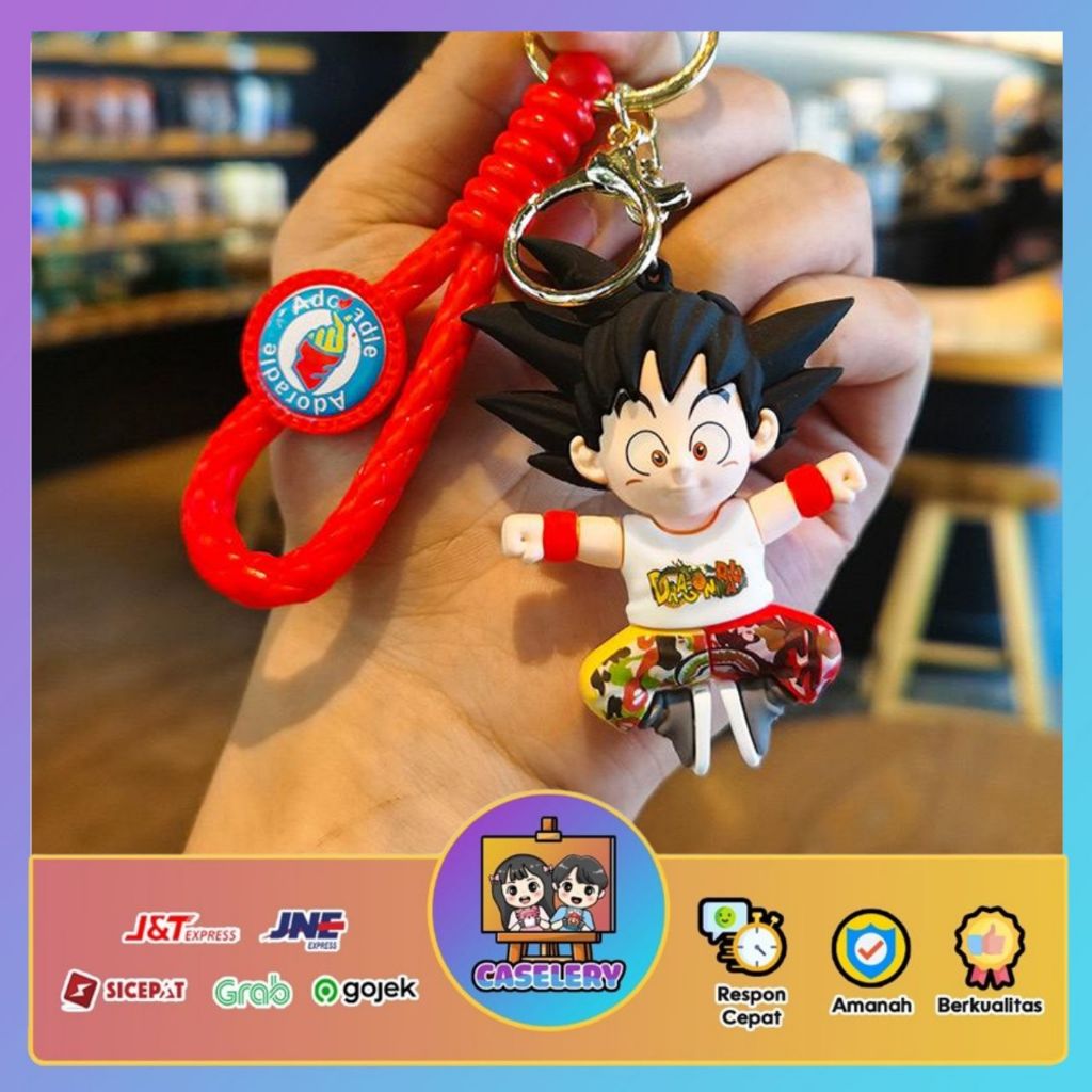 Gantungan Kunci Karakter Goku Bape Premium Ganci New