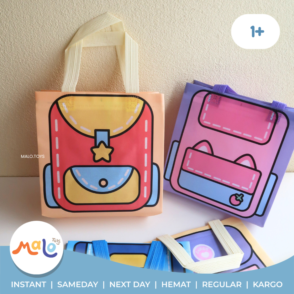 

MALO TOYS - SNACK BAG KIDS tas snack anak tas hadiah tas hampers lucu untuk anak-anak birthday