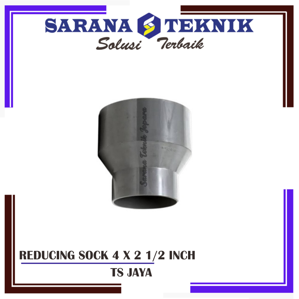 SAMBUNGAN PIPA PVC REDUCING SOCK / V SOCK 4 X 2 1/2 INCH DV JAYA