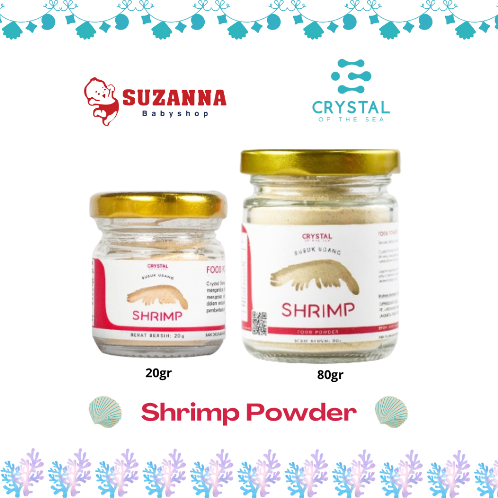 

Crystal of the Sea | Shrimp Powder | Bubuk Udang - Bumbu Kaldu Penyedap MPASI Premium