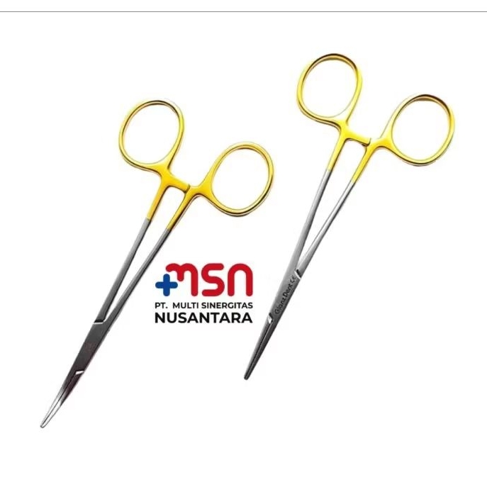 Forcep Gold Bengkok dan Lurus 12 cm