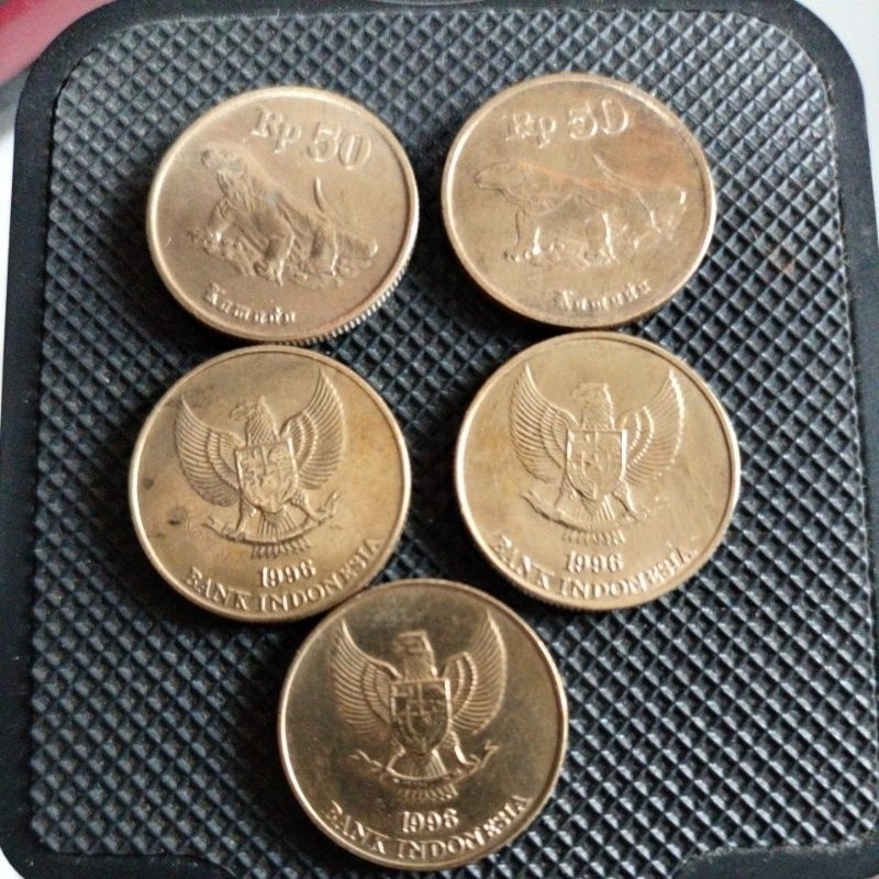 Uang koin lawas 50 komodo