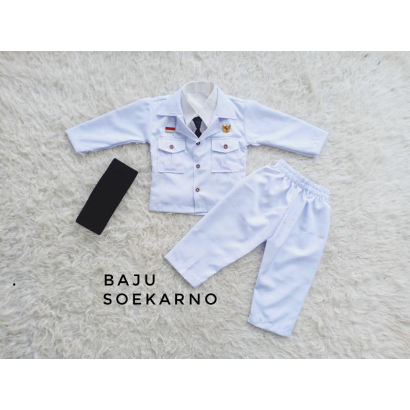 Baju Soekarno | Baju Pejuang Soekarno | Kostum Soekarno | Kostum Soekarno Anak | Kostum Karnaval Ana