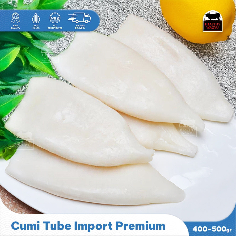 

CUMI TUBE / SQUID TUBE IMPORT 500-600gr Healthy Wagyu